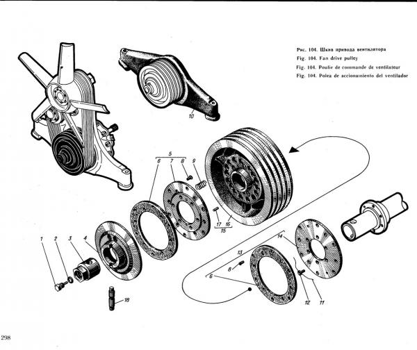 Сб.  1214-06-1 Шкив привода вентилятора